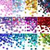 Colour Holographic Laser Nail Glitter Mix Star Shape For Nail Art Nail Charm 3Mm Star Bling Decoration Accessories