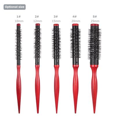 Brosse Ronde Cheveux 15mm Peigne Rouleau Quiff pour Coiffure DIY Salon Coiffure Brosse Ronde Cheveux Peigne en Nylon