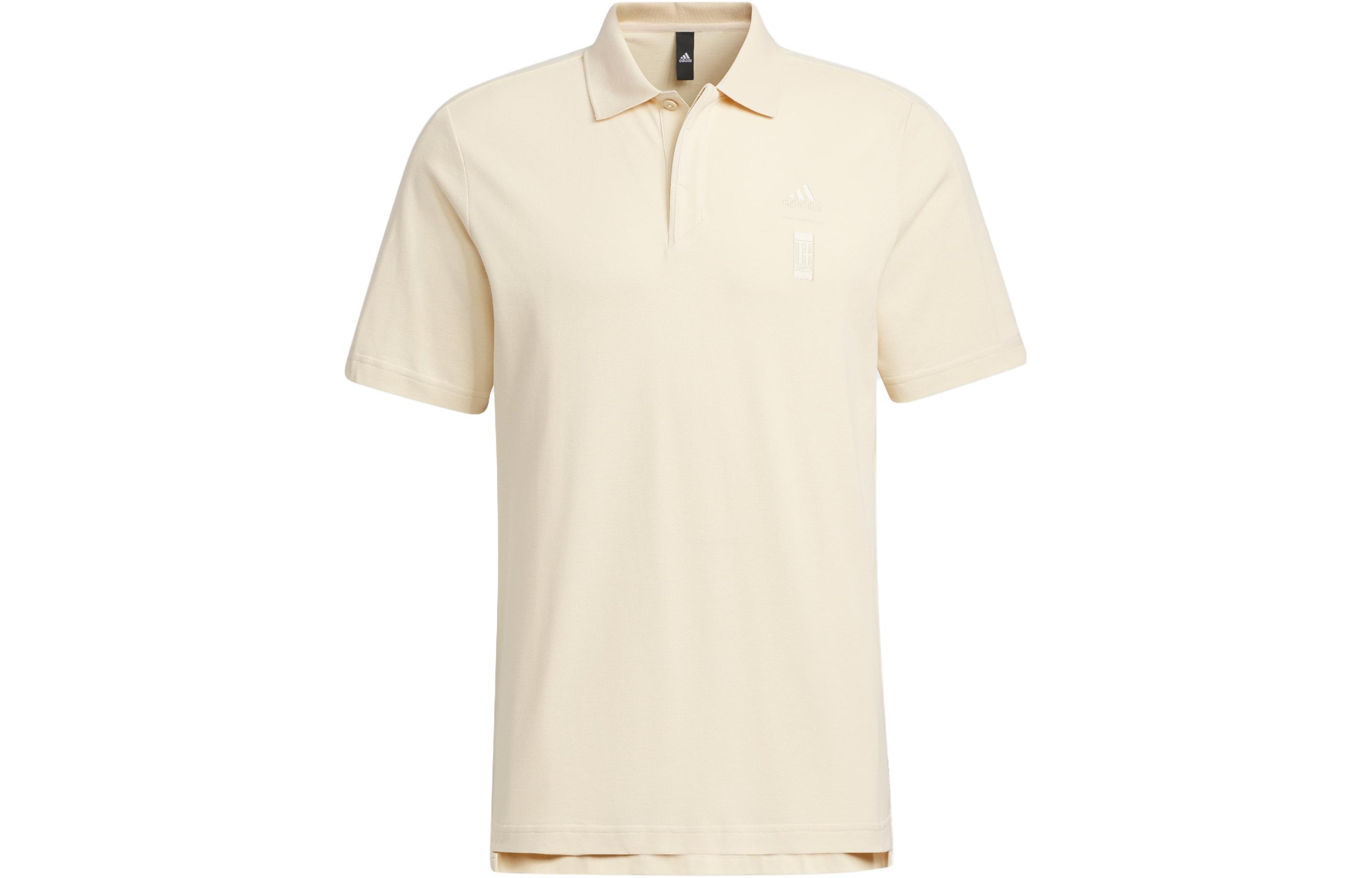 Adidas Wuji Series Polo Shirts Men s Sand Strata Polo Collar Moderate Straight Fit IP3684 XXL