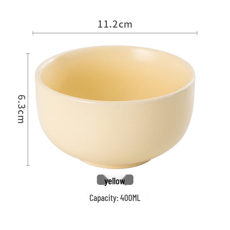 ZISIZ Cream Style Macaron Ceramic Bowls