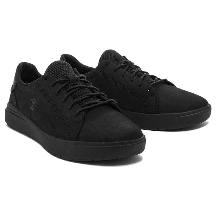 Timberland Leather Casual Comfortable Low-Top Sneakers Men Sneakers Black A5S8RW