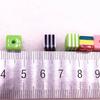 New Jewelry Resin Spacer Square Beads Mixed Striped Pattern about 30pcs 8mm( 5/16") Dia, Hole: Approx 2.0mm