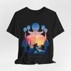 Yuji Itadori Silhouette Graphic T-Shirt Mens Womens Tees Top Tee Tops, Jujutsu Kaisen Anime Shirt, Japanese Art