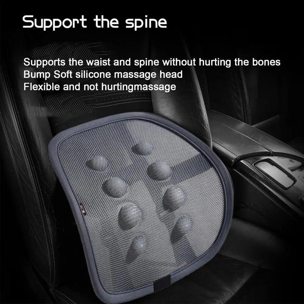 Mesh Lumbar Seat Pillow Breathable Auto Pad Cushion Relieve Fatigue Car Lumbar Support Summer