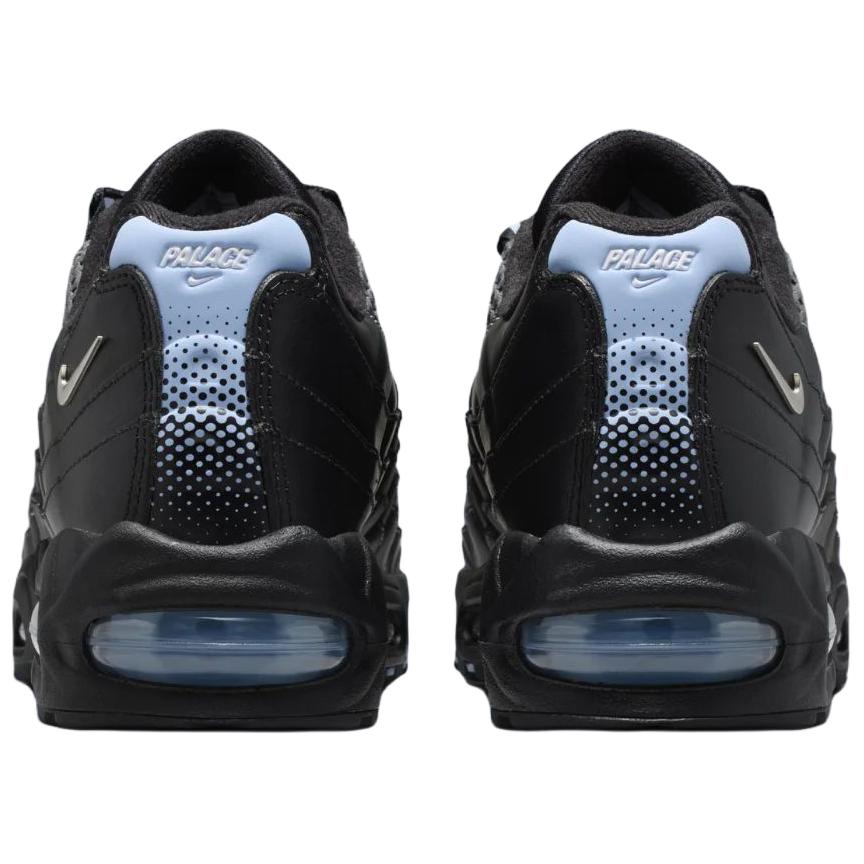 Palace x Nike Air Max 95 Big Bubble - Metalicky stříbrné Unisex tenisky Hliníkově-černé IQ7708-095