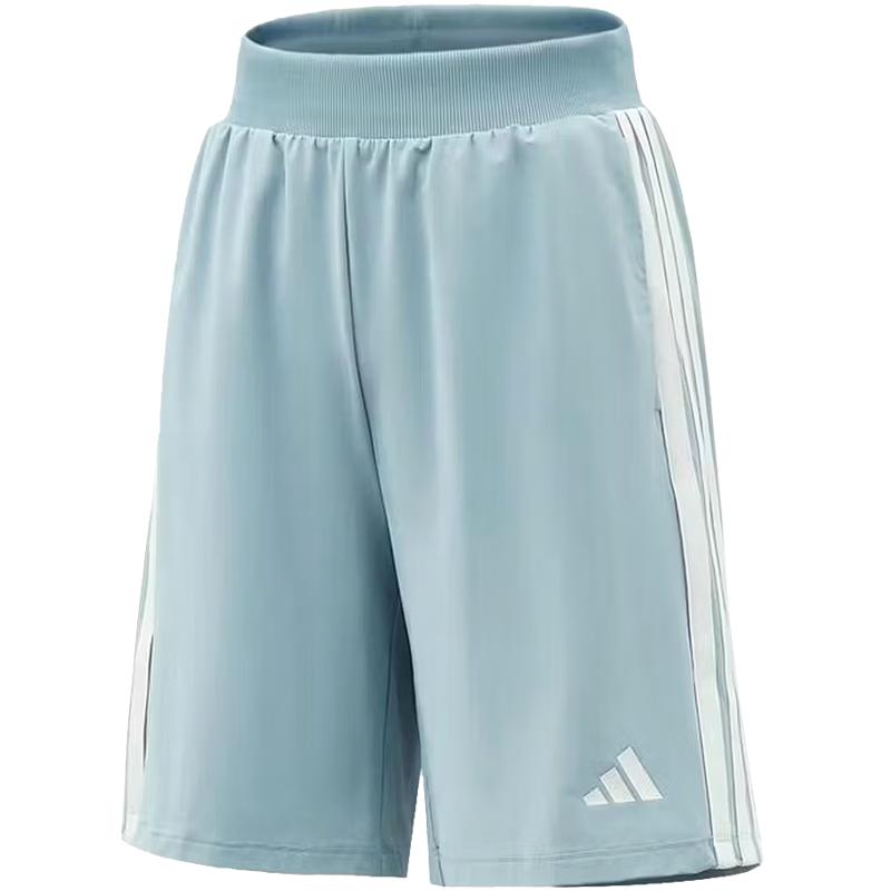 Adidas Kids Unisex 3-Stripes Quick-Dry Athletic Shorts 152