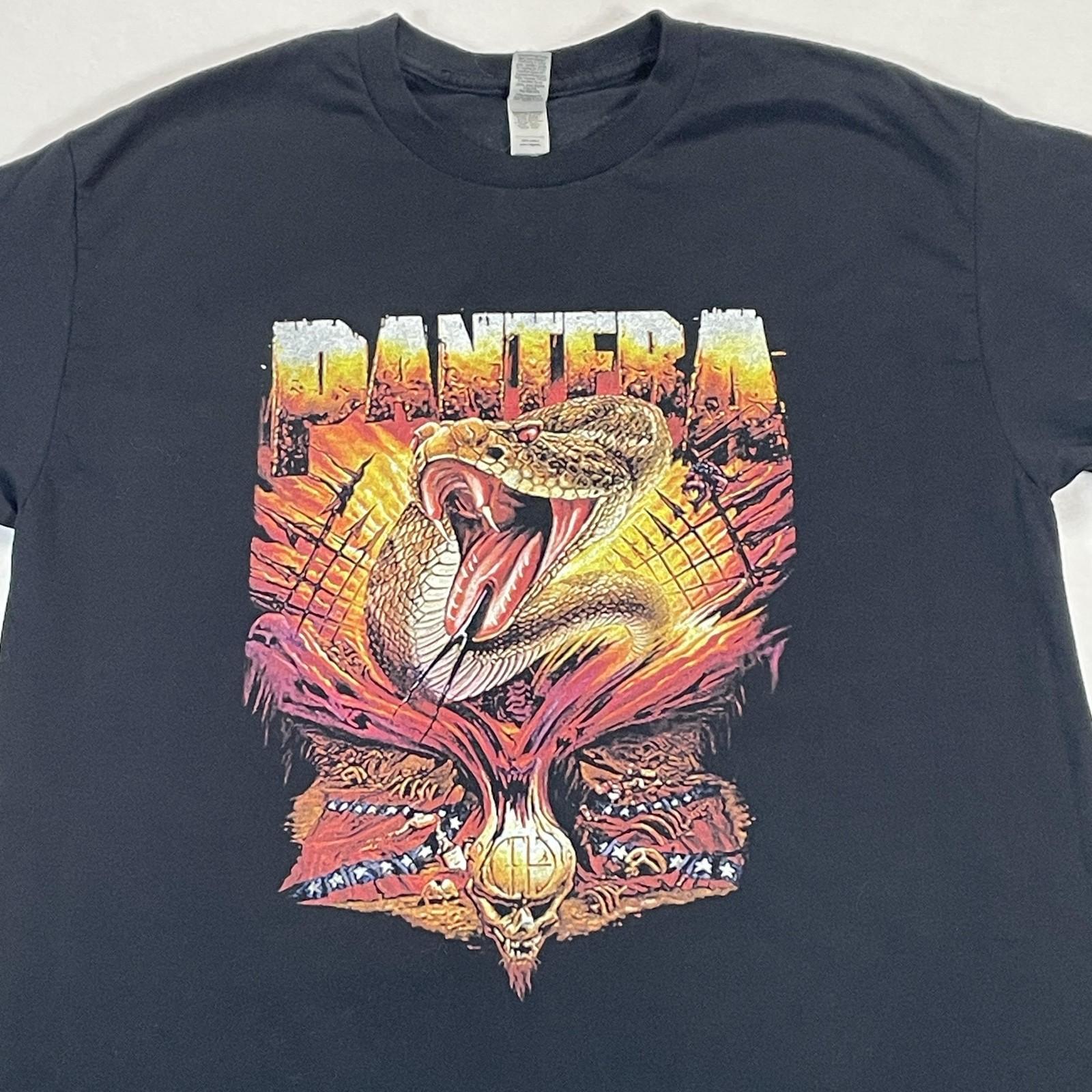 Vintage Pantera Shirt Mens Large World Domination Tour 1999 Graphic Tee Metal Unisex T-Shirt S