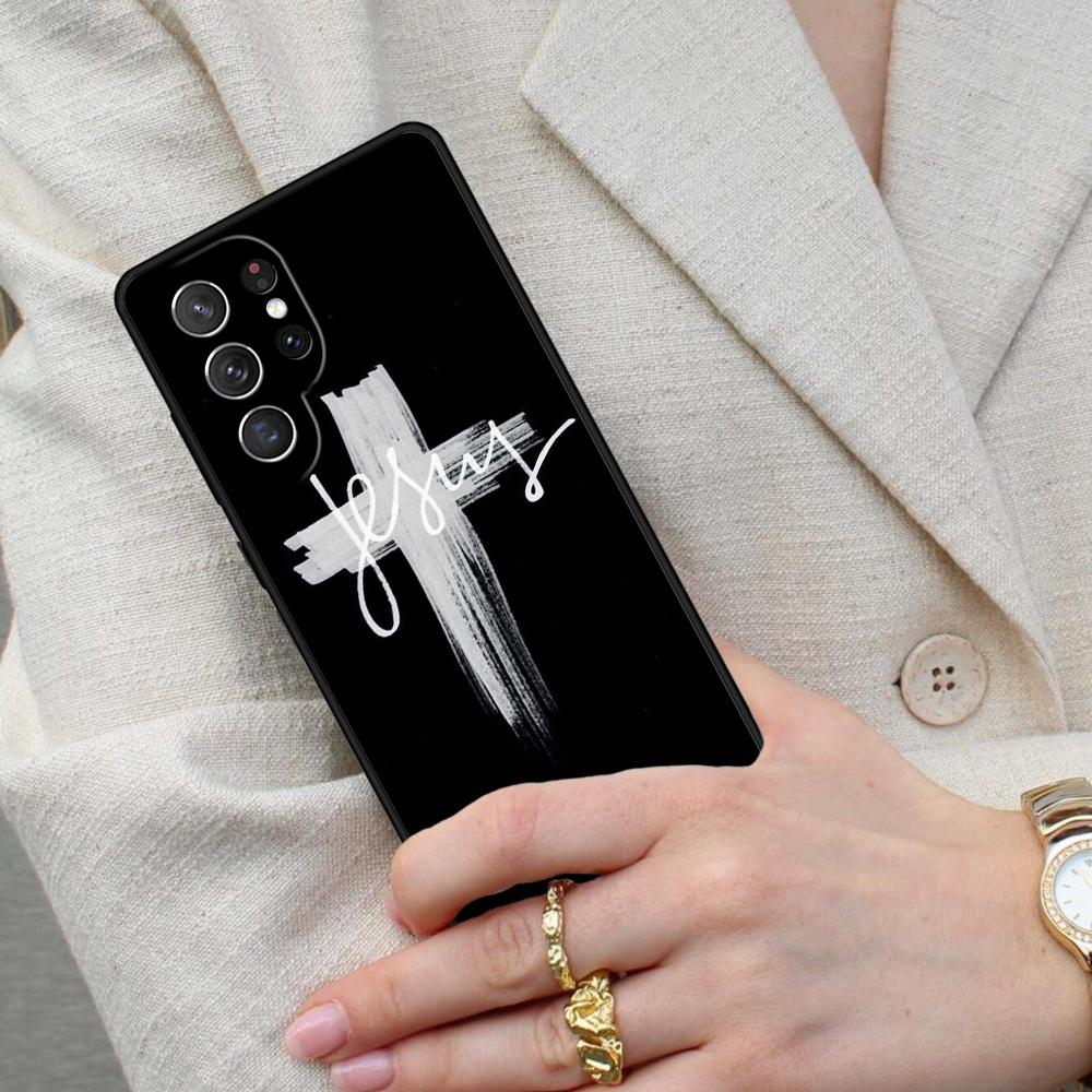 Verse of The Christian Bible Jesus SOFT Cell Phone Case for Samsung Galaxy S26 Ultra S25 S24 S23 S22 S21 S20 Note10 Cover