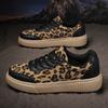 Fashion New Leopard Print Designed Retro Fashion Casual Shoes for Women Shallow Mouth Comfortable Versatile Chunky sneakers 2025