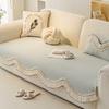 French Chenille Special-Shaped Sofa Cushion Universal In All Seasons  New Fixed Non-Slip Sofa Cushion Cloth Straight Row Seat Cushion