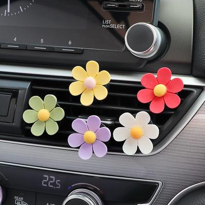 Six-Petal Flower Car Air Freshener Air Vent Decoration Ornament Flower Car Interior Perfume Clip Car Interior Accessories