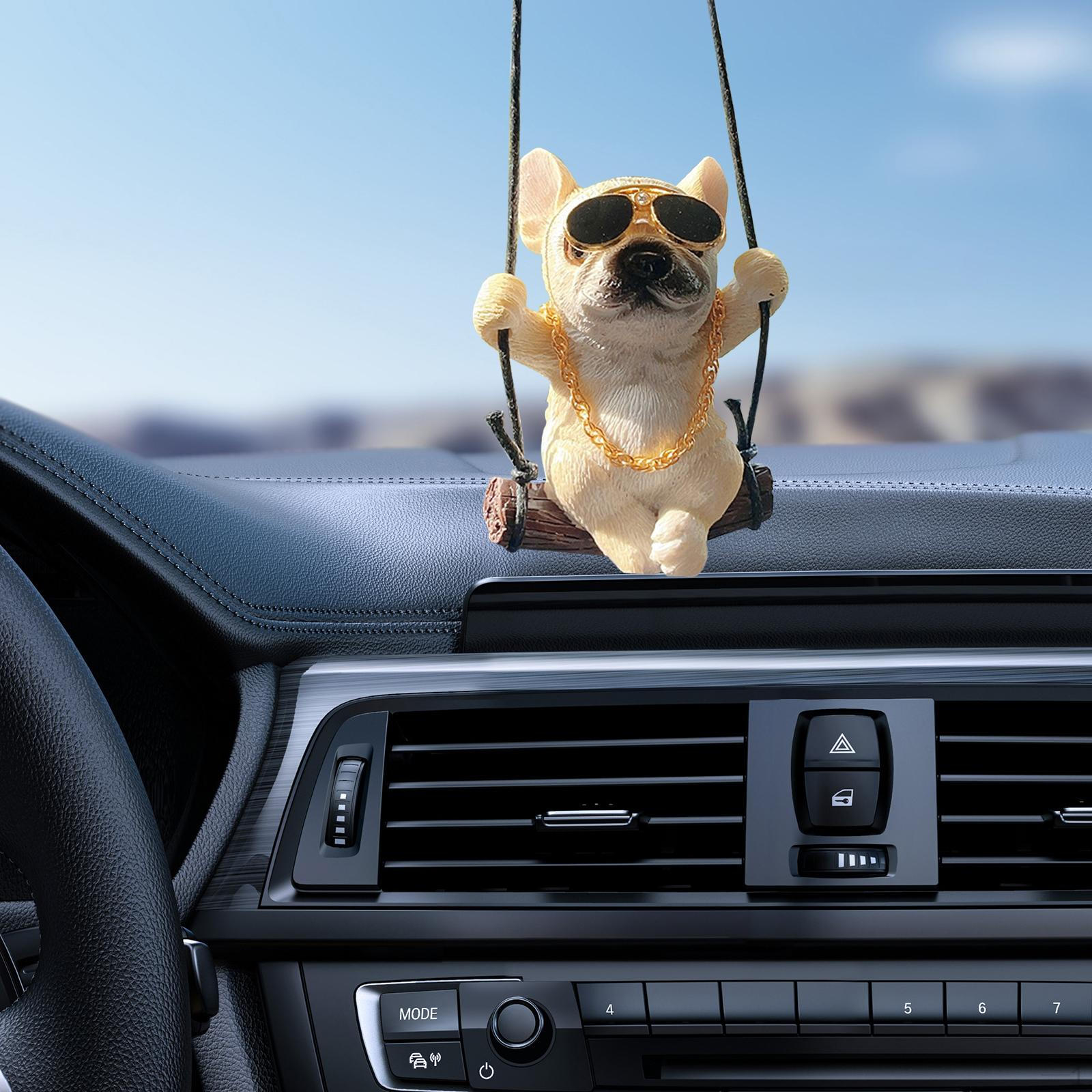 

Автомобиль Висит Украшение Интерьера Французский Бульдог Собака Кулон Милый Качающийся Щенок