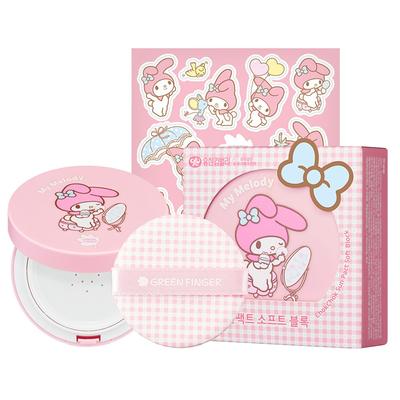 Moist Sunpact Soft Block My Melody Edition SPF 50+ PA++++ 16g + My Melody Sticker Set, 1 Set
