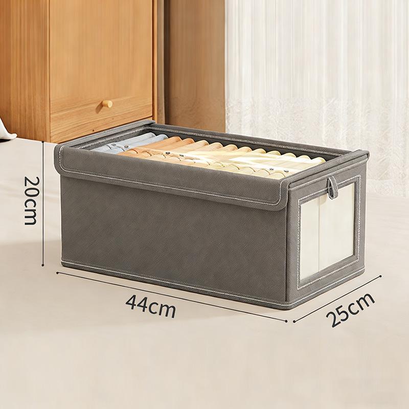 Organizzatore Portaoggetti in Cotone Lino Transfrontaliero con Finestra Visibile