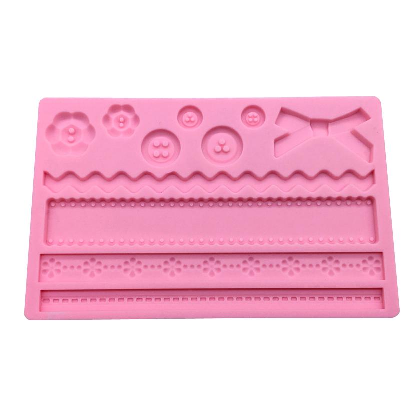 

Кнопка та Мотузка Силіконова Форма для Випічки Торта Цукрова Мастика Шоколад Капкейк Смола Інструменти Інструменти для Прикрашання Фонданту