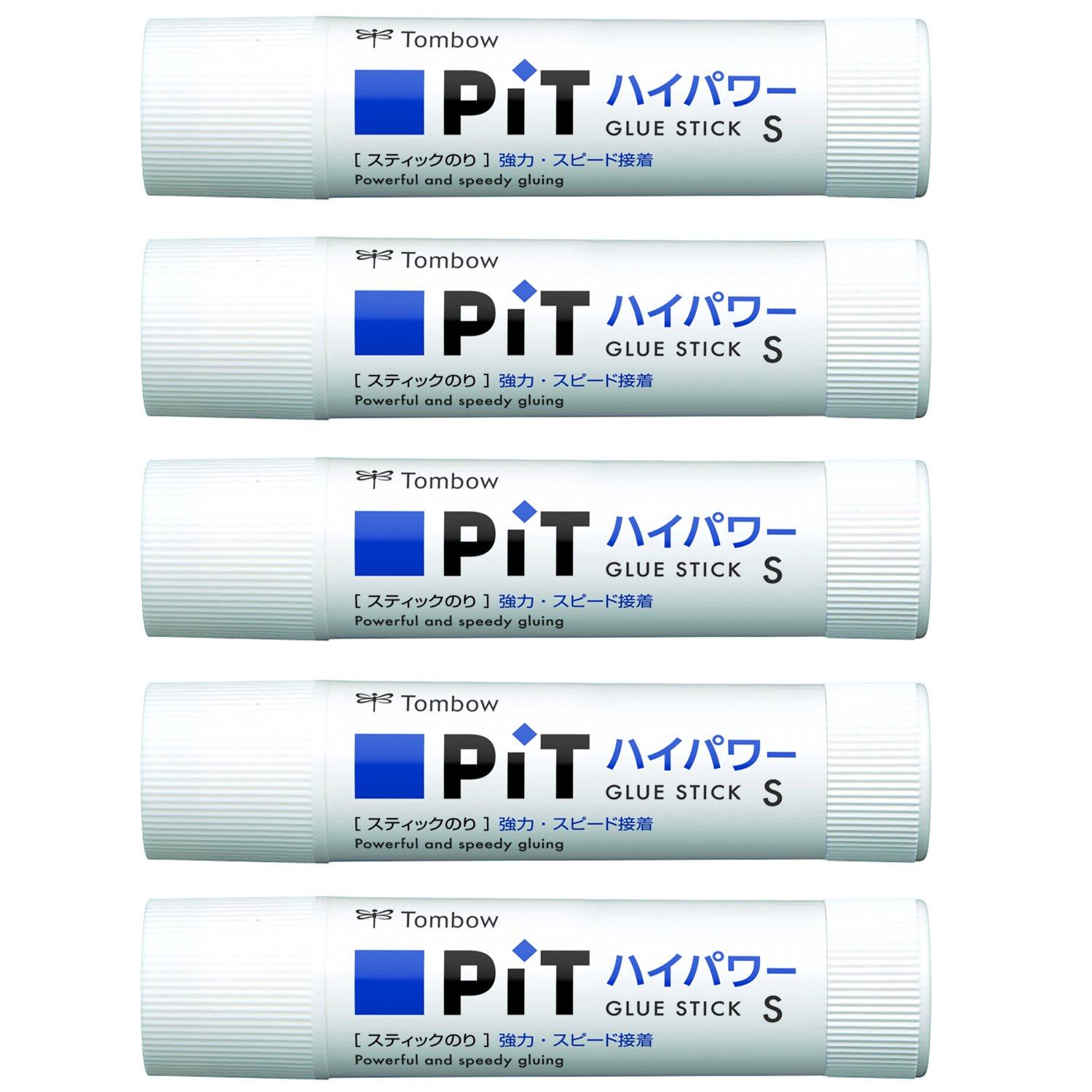 

Клей-карандаш Tombow PiT High Power S Size 5 шт. (Сильный/быстрый клей) (10г) HCA-511
