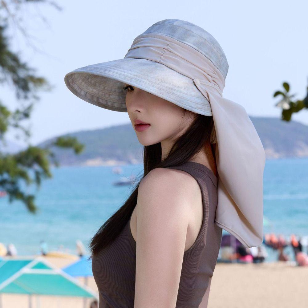 Sunscreen Shawl Fisherman Hat Adjustable Mask Hat Fisherman Hat Sunshade Sun Hat Women