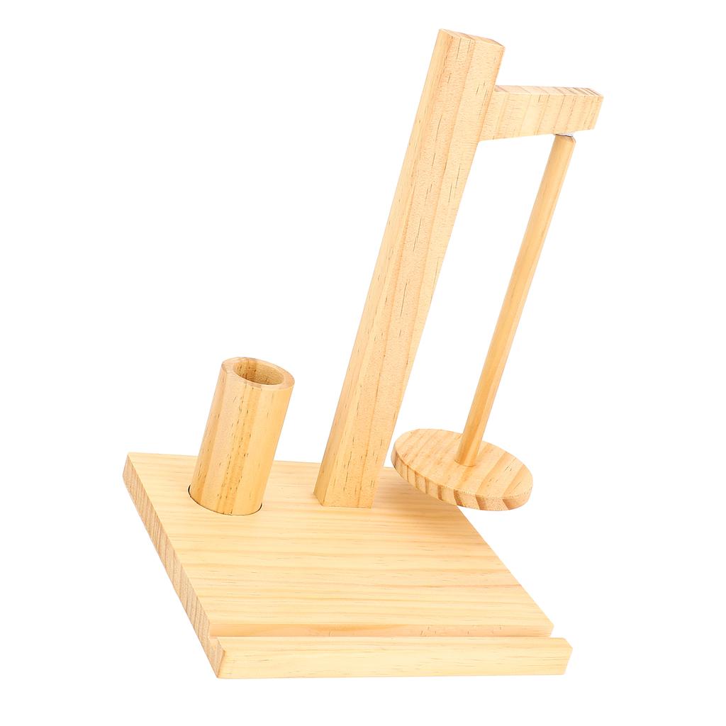 Crochet Yarn Holder   Wood Rotating Yarn   Holder   with Phone Stand for Home