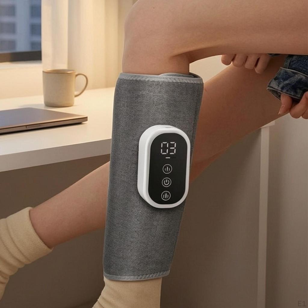 Cordless Calf with Heat | 15Minute Automatic Timer, Leg Massage Wrap, recharge port Charging Port,