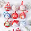Elf Christmas Tree Ornament Set: Creative Candy Boxes & Iron Balls with Bows for Girls