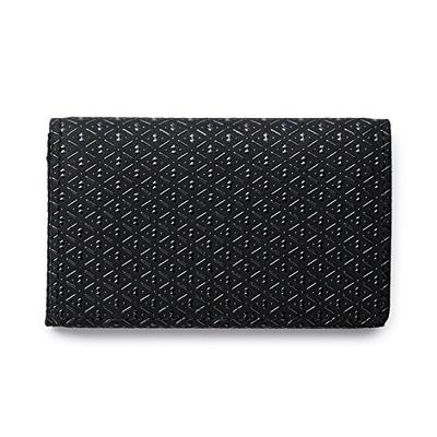 Inden Genuine Leather Business Card Holder X Black Lacquer Gourd Genuine Card Case Leather Gift Respect for the Aged Day Sixtieth Birthday Present