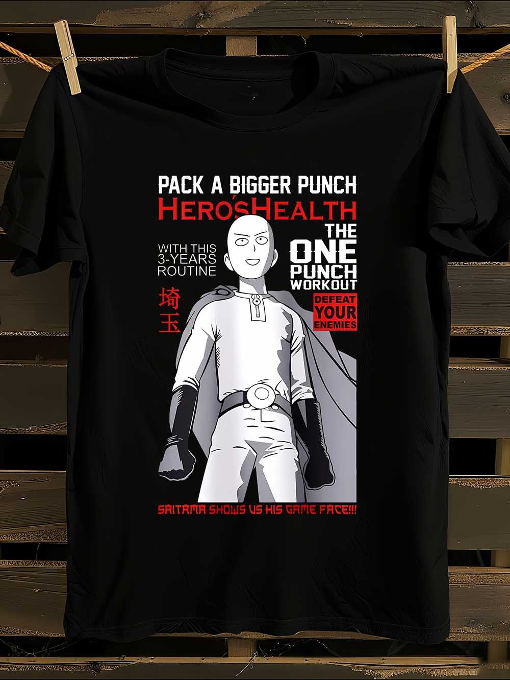 Футболка с аниме-персонажем Saitama One Punch Man XXXL