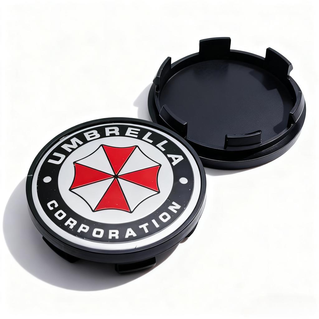 4pcs Umbrella Logo Emblem Badge Car Wheel Center Caps OD 65MM / ID 59MM Rim Hubcaps Cover Wheels Hub Cap Replace Car Accessories
