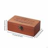 Vintage Wooden Box Latch Closure Treasure Chest Multipurpose Wood with Clasp for