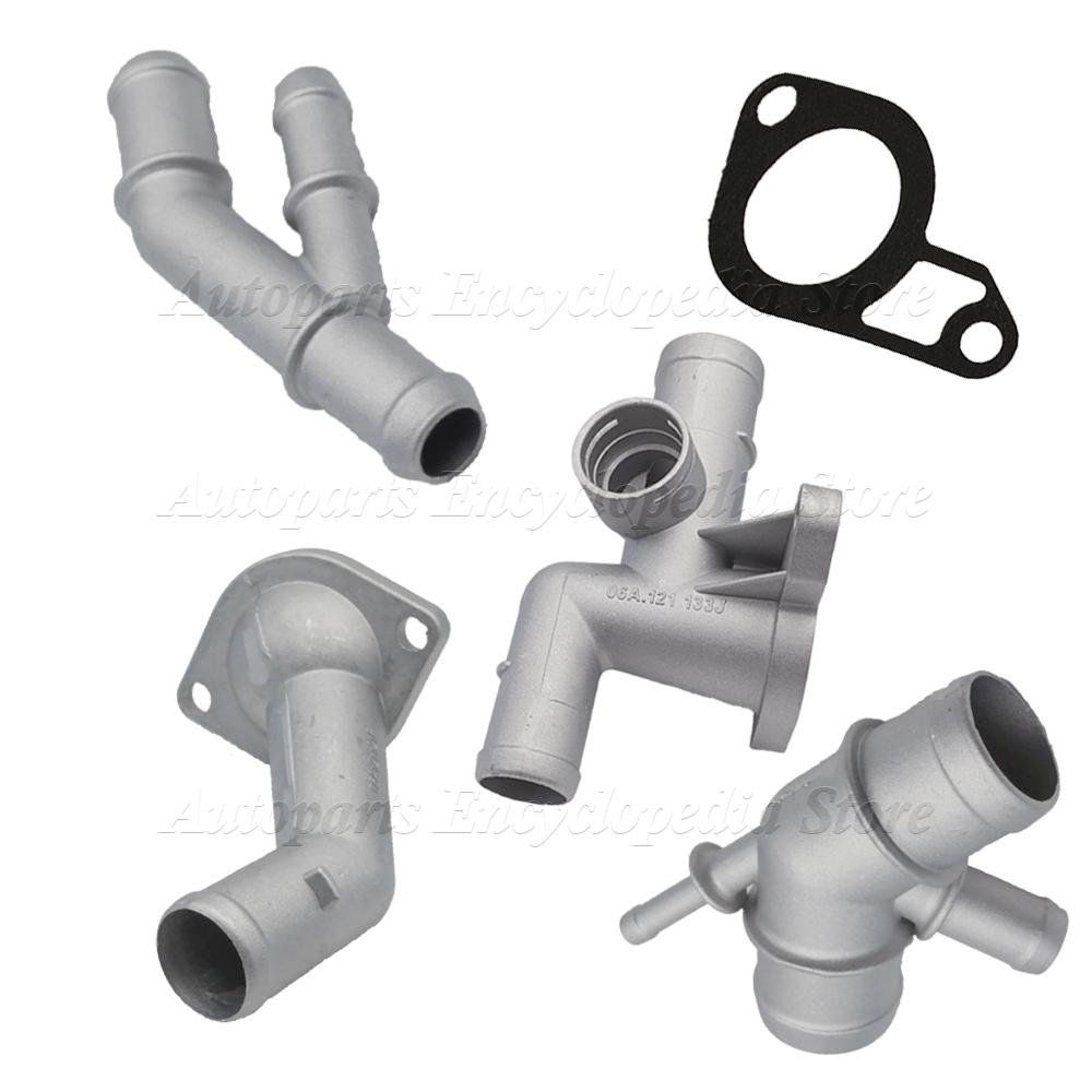 Car Aluminum Coolant Flange Upgrade Kit Engine Coolant Replacement A Set 06A121132A For MK4 1.8T TT Auto Accessories