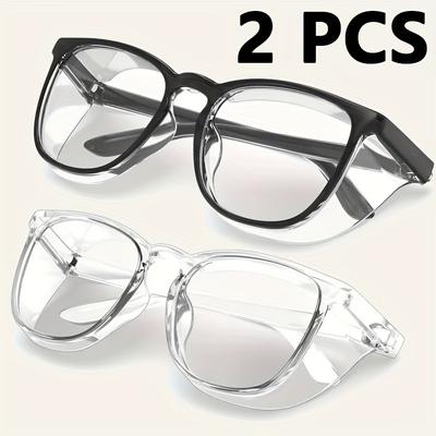 2 Pcs Durable Plastic Safety Goggles Windproof and Dustproof Enclosed Goggles Protective Goggles Are Safe