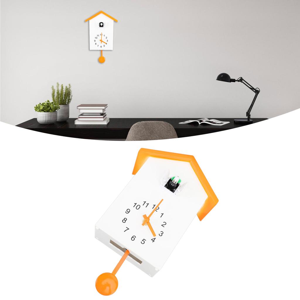 Bird House Wall Clock Bird Voice Call Stylish Decorative Wall Clock for Bedroom Living Room
