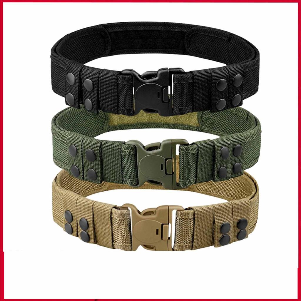 Canvas Belt – Outdoor Polypropylene Belt with Plastic Buckle, Heavy Duty Adjustable Waist Belt, Popular Military and Training Belt