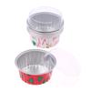 10Pcs Reusable Round Aluminum Foil Tin Cup With Lids Pudding Cake Mold Air Fryer Tinfoil Box Small Baking Tray Tinfoil Cups