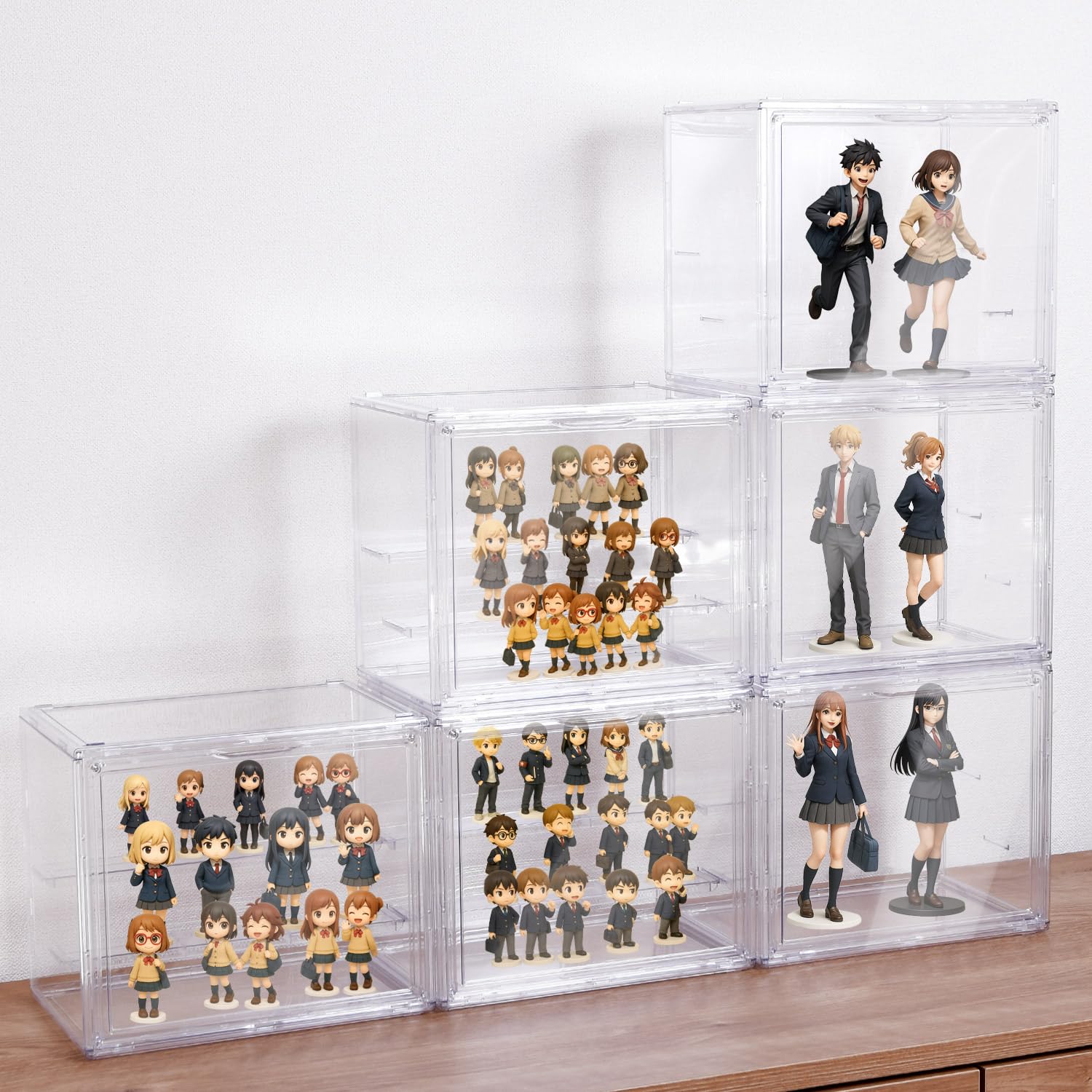 

MRD Figure Display Collection Figure Showcase the Beauty of Your of Case, Shelf, Case, Maximize Collection (Set 6)