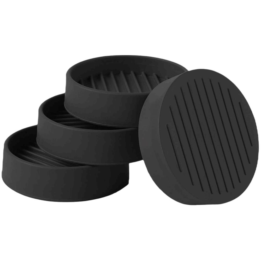 Rubber Material Non Slip Caster Cups Round Shape Furniture Heightening Pads  Table Cabinet