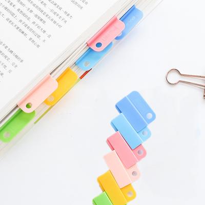 6 pz/lotto graziosi fermagli per carta kawaii cancelleria quaderno indice porta diari planner clip segnalibri per libri materiale scolastico