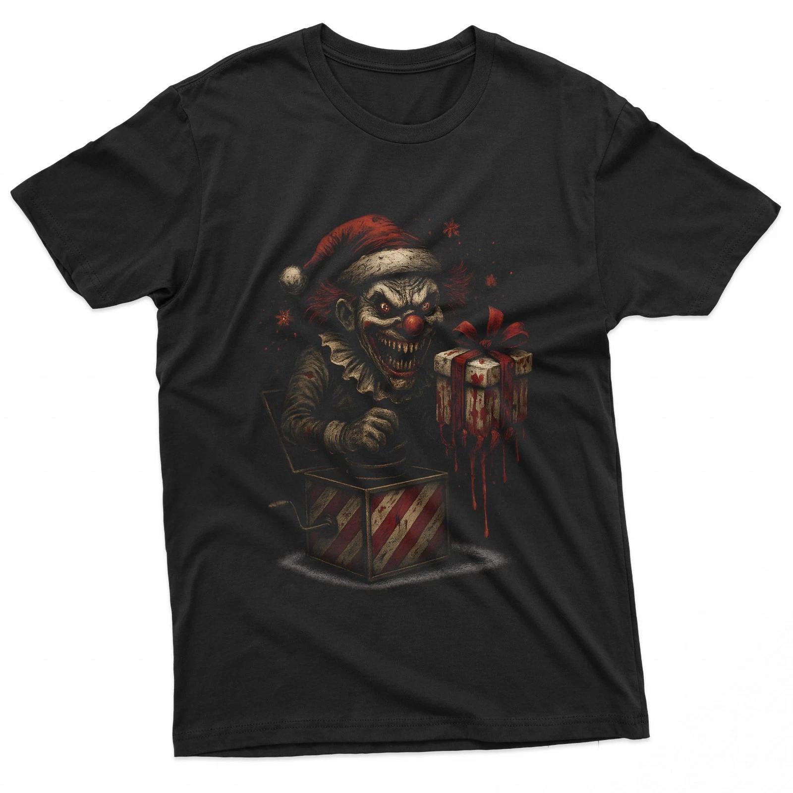 Evil Jack-In-The-Box With Bloody Gift T-Shirt L