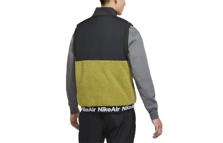Nike Vests Men's Tent Yellow Green Stand Collar Moderate Other CU4175-377