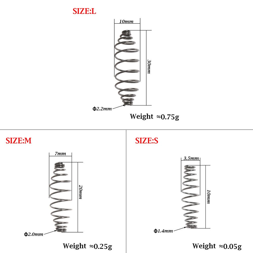 50Pcs Feeder Cage Bait Feeder Spring Fishing Tools Feeder Stops Carp Fishing Fishing Accessories