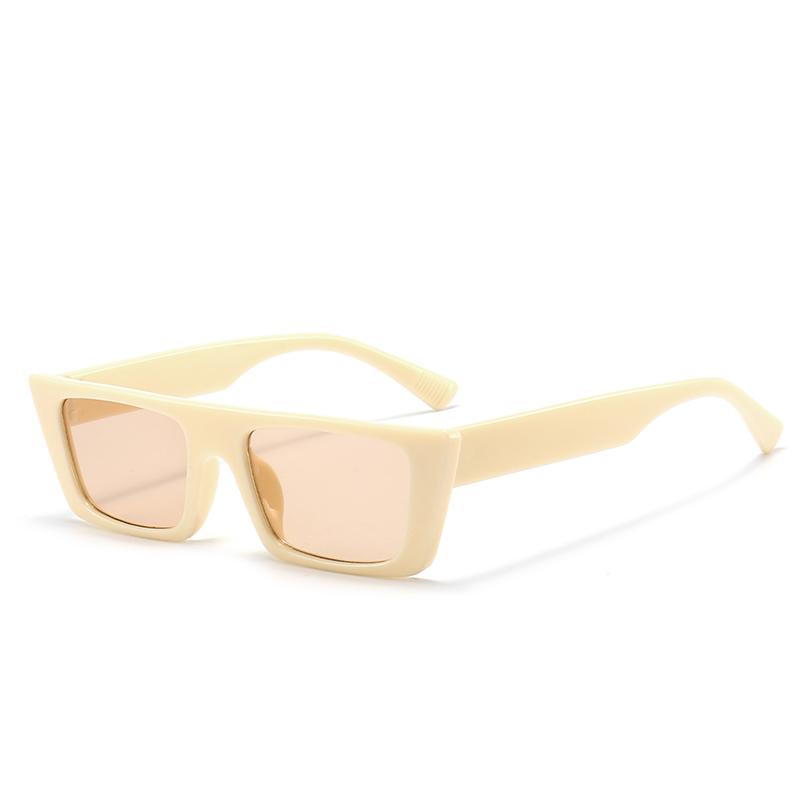 Vintage Fashion Colorful Square Sun Glasses Women Men Small Fresh Brand Designer Sunglasses Beach Travel Female Male Eyeglasses