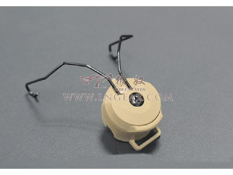 Tactical Helmet Rail Mount for Peltor MSA Sordin Headsets