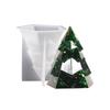Christmas Tree Silicone Molds Durable Scented Candle Resin Mold Christmas Ornament Mold DIY Light Craft Home Decorations