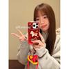 New Year's red cartoon fireworks ingot pony for apple 17promax mobile phone case iphone16pro new