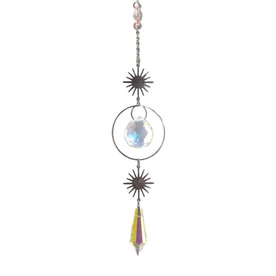 Colorful Crystal Suncatcher Hanging Sun Catcher for Windows Healing Crystal Decor for Home