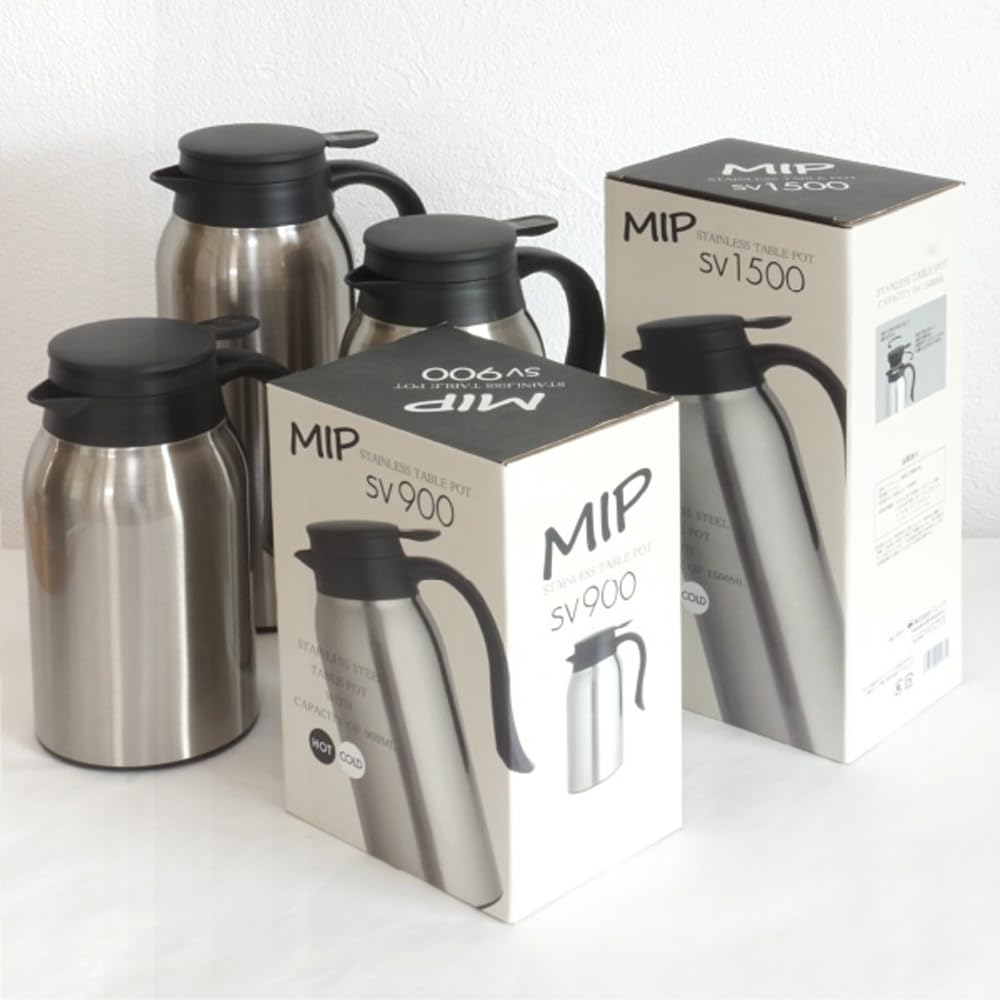 Living MIP Tabletop Pot Insulated and Cold Tabletop Silver 410722, Pot, 1.5L,