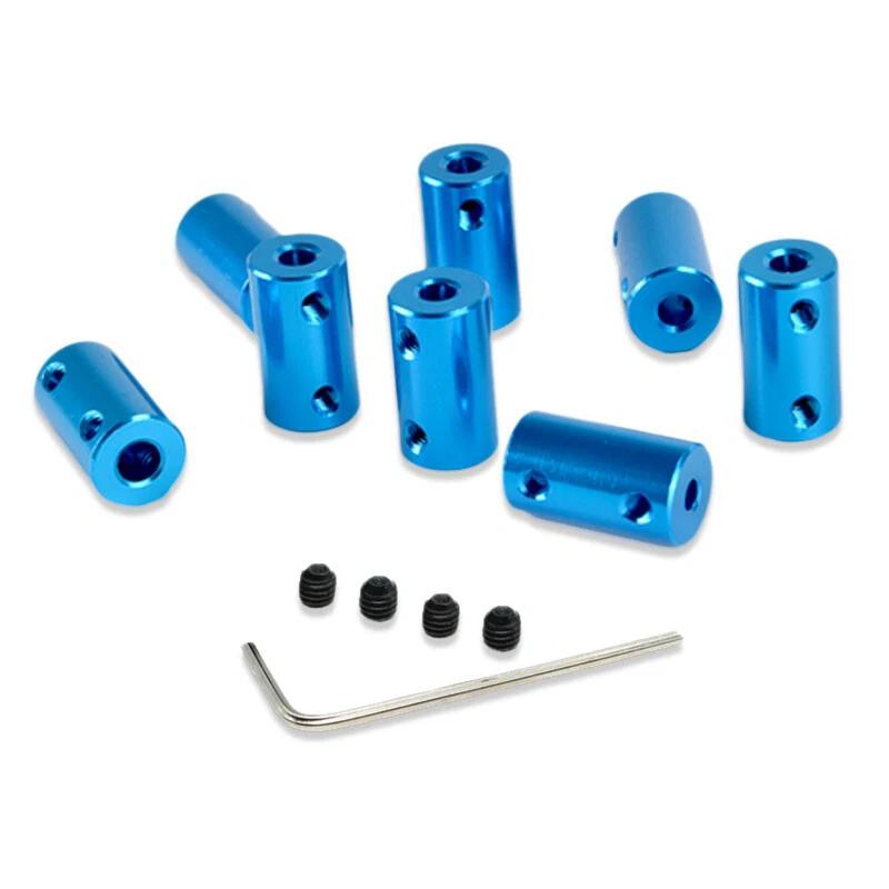 1Pcs D14 D16 L25 Aluminum Alloy Coupling Motor Shaft Connector Sleeve 4/5/6/6.35/7/8/10mm Transmission Coupling Shock Absorption
