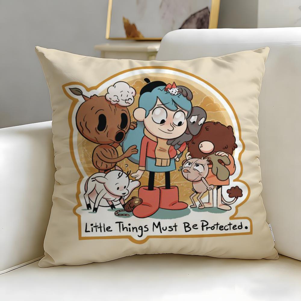classic cartoon Hilda Cushion Cover Soft & Easy-Wash Pillow Case – Versatile for Couch, Bed, Travel and Office