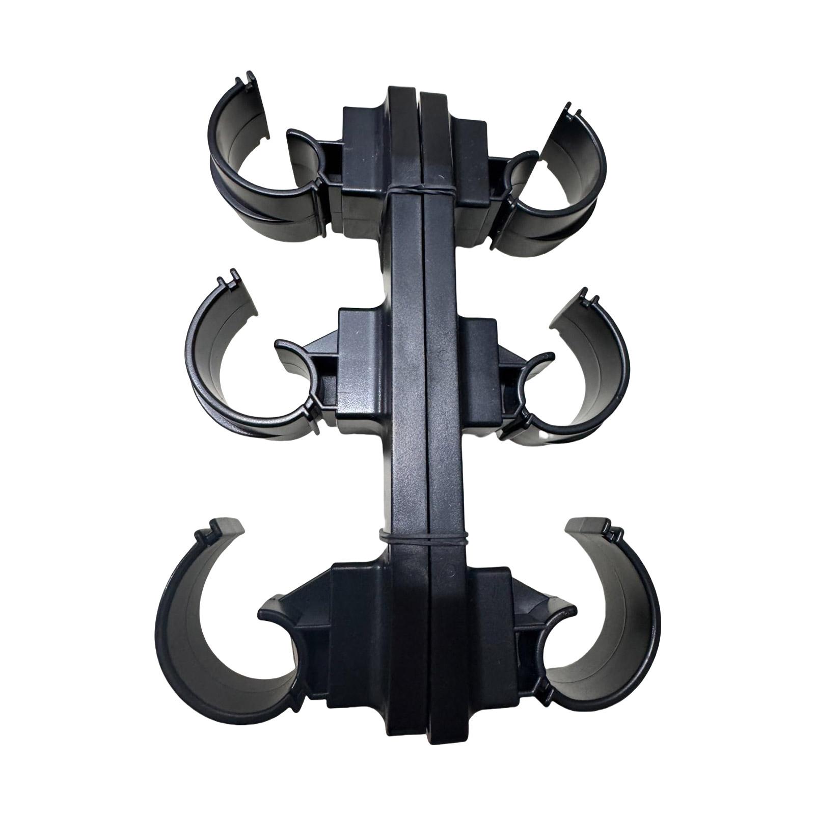 

Wall Mounted Fishing Rod Holder Fishing Poles Horizontal Support Rack Wall Mounted Storage Rack Holds 3 Fishing Rod