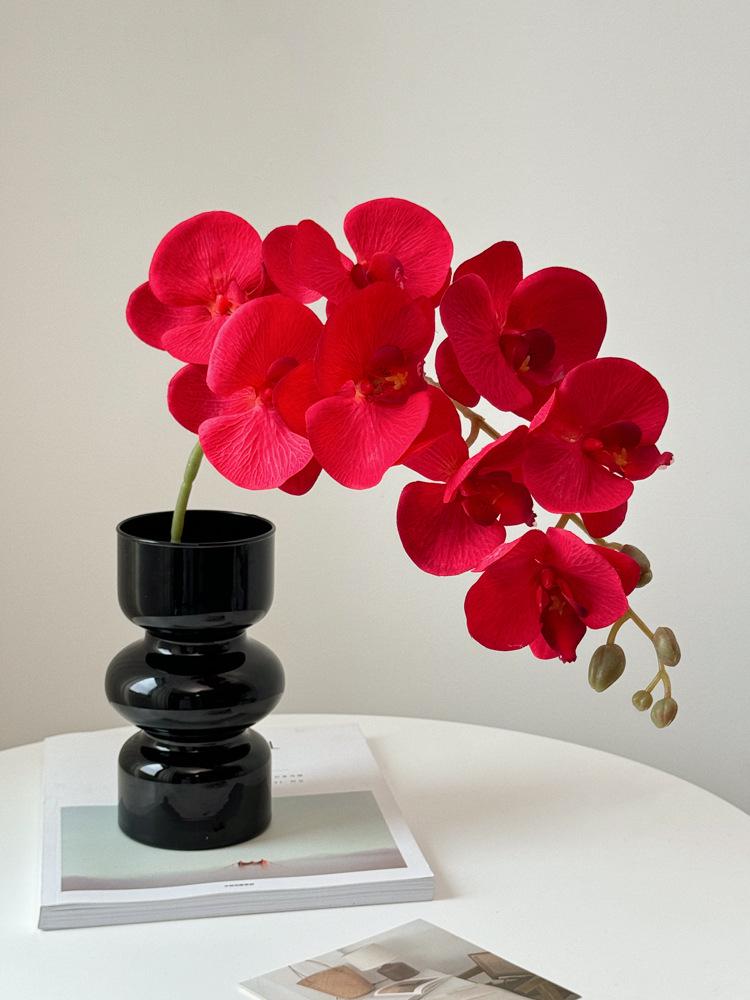 White Phalaenopsis Artificial Floral Arrangement - Realistic High-End Decorative Accent