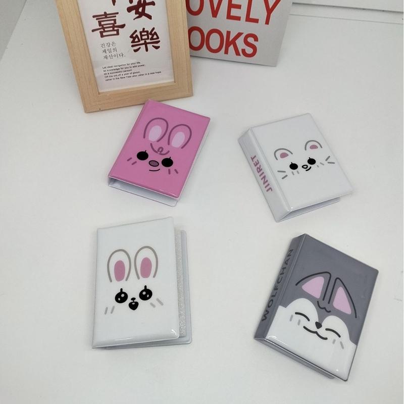 Kpop Idol Mini Photo Album 3 Inch Cute Cartoon Animal Print Photo Album Kpop Photocard Binder Idol Pictures Collection Book